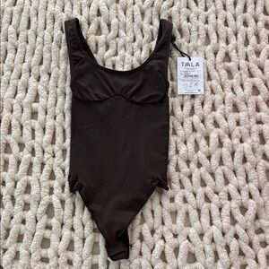 TALA Women’s Shaping Square Neck Bodysuit - Espresso